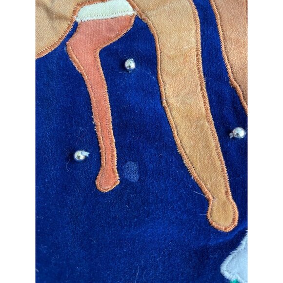 Vintage Rudolph The Red-Nosed Reindeer Applique Christmas Stocking Vintage 1999 - Picture 9 of 9